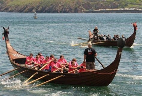 Peel Hosts Viking Longboat Races Manx Radio Viking Longboat