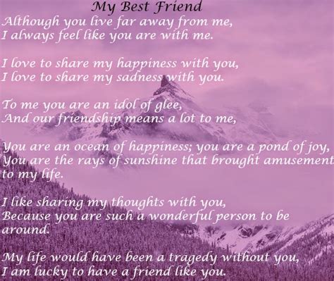 Poems / poems about friendship. English Poem "My Best Friend"
