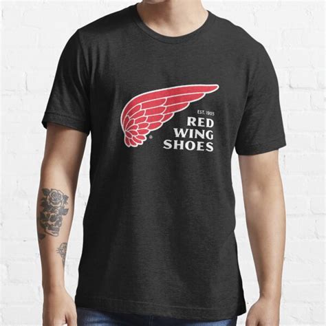 White Red Wing Shoes Logo T Shirt For Sale By Oxyvictoria Redbubble
