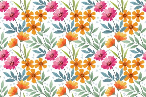Hand Drawn Flowers Seamless Pattern Graphic By Ranger262 · Creative Fabrica