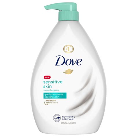 Dove Body Wash Pump Sensitive Skin 34 Oz