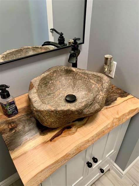 Stone Sink Made From A Field Rock Diy Home Improvement Forum