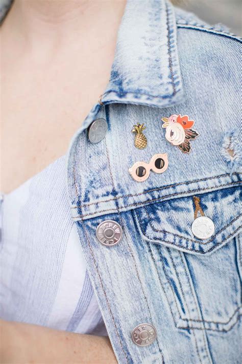 How To Style Enamel Pins On Your Denim Jacket Poor Little It Girl