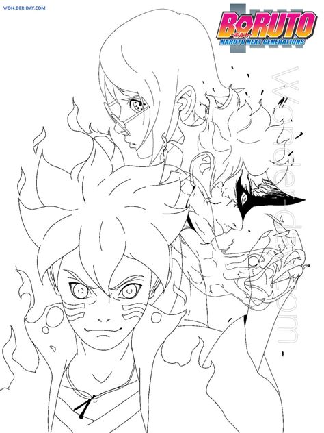 Boruto Coloring Pages Print And Color Wonder Day — Coloring Pages