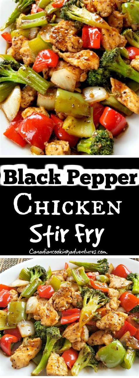 Heat 1 tbsp oil with 1 tsp salt and fry the peppers for 1 minute. Black Pepper Chicken Stir Fry in 2020 | Stuffed peppers ...