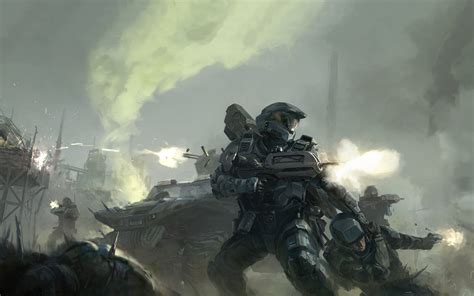 Halo Master Chief Halo War Spartans Concept Art Hd