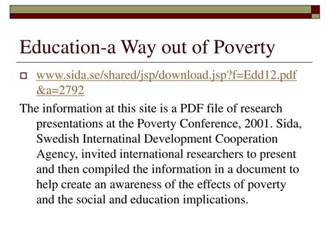 Ppt Impact Of Poverty On Education Powerpoint Presentation Free