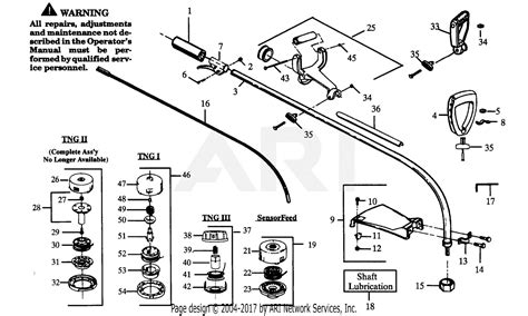 Poulan Pp114 Gas Trimmer 114 Gas Trimmer Parts Diagram For Drive Shaft