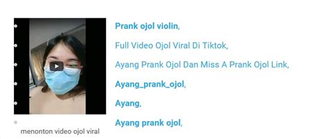 Viral miss a prank ojol areavideolangka adalah sebuah prank viral yang dilakukan seorang tante kepada seorang sopir atau driver ojol. Miss A Prank Ojol : Ab Fsl0m92ipqm : Viral miss prank ajak ...