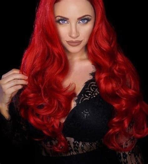 Scene Hair Long Dark Red Hair Beautiful Red Hair Curly Lace Front Wigs Front Lace Hair Dye