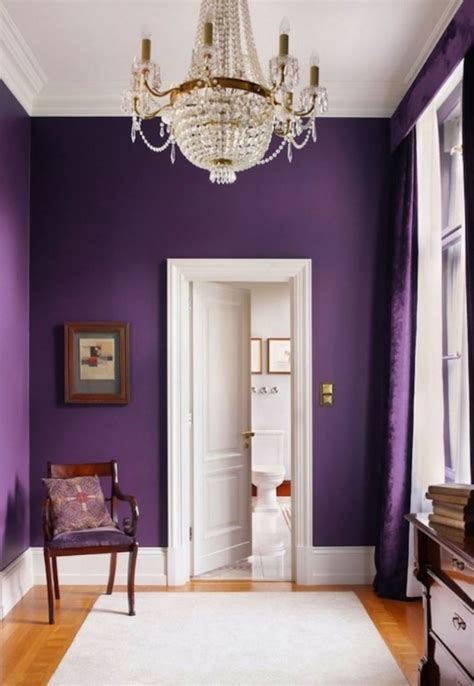 Wall Colour Color Purple Rooms Purple Walls Bold Decor