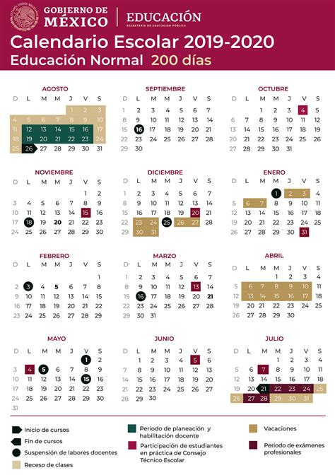 Calendario Escolar 2019 2020 Revista Voces