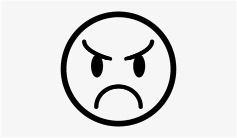 Transparent Background Angry Face Emoji Greyfanic