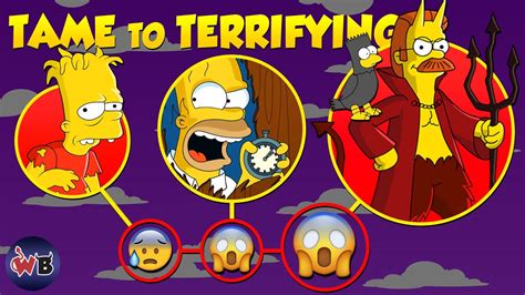The Simpsons Treehouse Of Horror Episodes Tame To Terrifying 🎃 Youtube