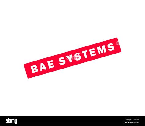 Bae Systems Rotated Logo White Background Stock Photo Alamy