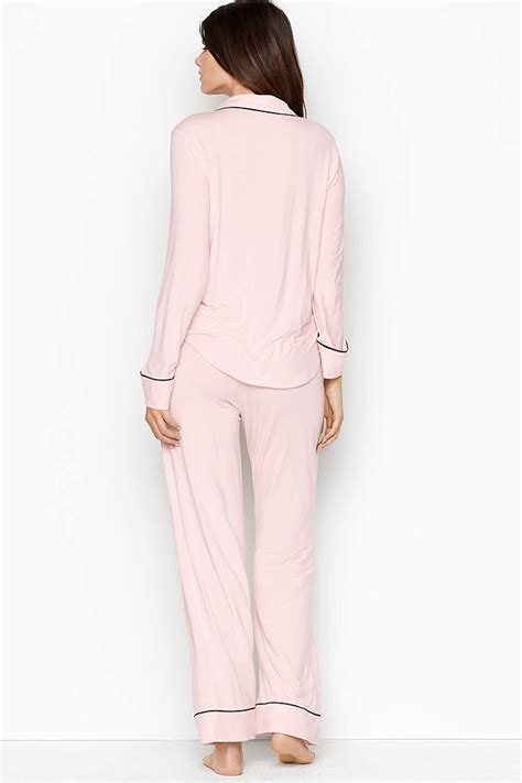Buy Victoria S Secret Supersoft Modal Long Pyjamas From The Victoria S Secret Uk Online Shop