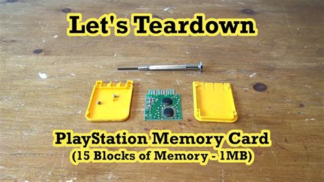 Teardown Playstation Memory Card 15 Blocks Of Memory 1mb Youtube