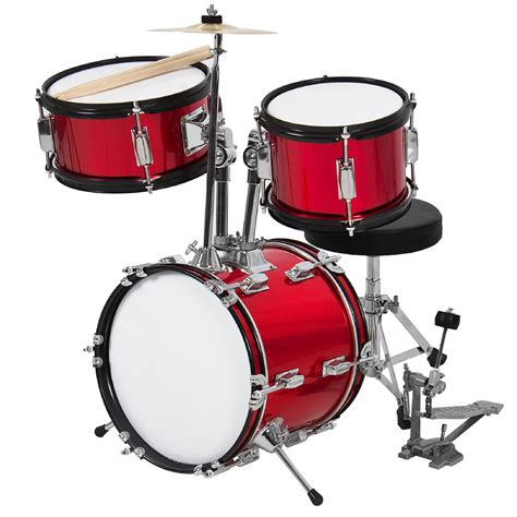 Best Choice Products Kids Beginner 3 Piece Drum Musical Instrument Set