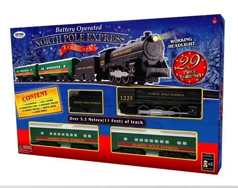 North Pole Christmas Express Train Set Town