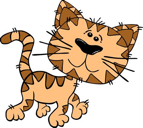 Clipart Cartoon Cat Walking