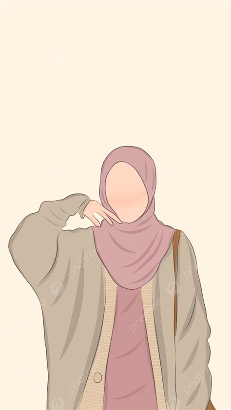 Background Wallpaper Background Kartun Hijab Muslimah Wallpaper Kartun
