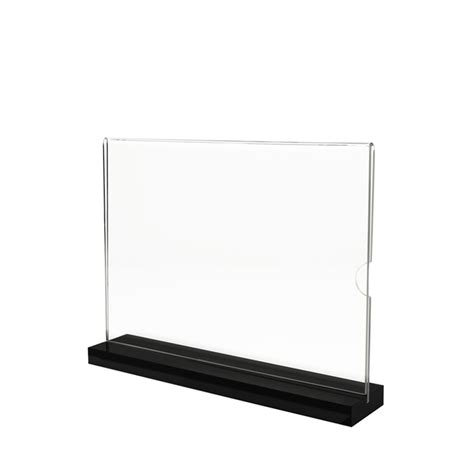 classic acrylic sign holder double sided a4 landscape botak sign pte ltd