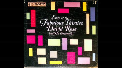 David Rose Red Sails In The Sunset 1958 Youtube
