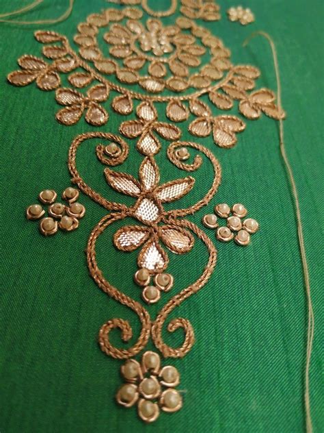 Gota Patti Work Hand Work Embroidery Hand Embroidery Patterns