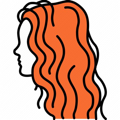 Woman Red Curly Hair Hairstyle Icon Download On Iconfinder
