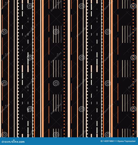 Vector Illustration Of Stylized Road And Highway Pattern With Dotted