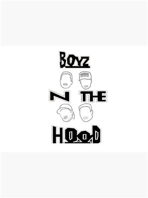 Boyz N The Hood Vertical Sticker For Sale By Gbyfield Redbubble