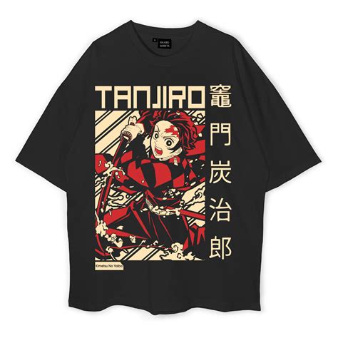 Tanjiro Kamado Oversized T Shirt Shark Shirts