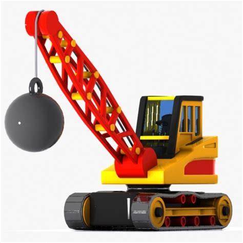 Free printable looney tunes coloring pages. Cartoon Wrecking Ball Crane 3D Model $15 - .unknown .obj ...