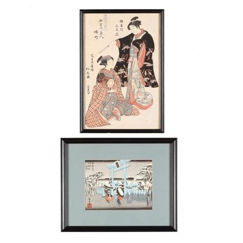 Two Japanese Woodblock Prints Lot 9 The December Gallery Auctiondec 16 2017 900am