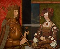Bernhard Strigel: Portrait of Maximilian I & Bianca Maria Sforza (1505 ...