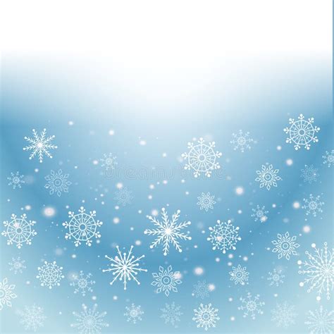 Silver Winter Abstract Background Christmas With Snowflakes Vector