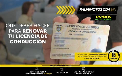 Que Debes Hacer Para Renovar Tu Licencia De ConducciÓn Palmimotos Cda