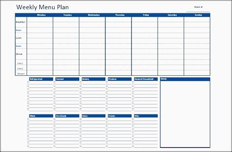 8 Monthly Meal Planner Template Sampletemplatess Sampletemplatess