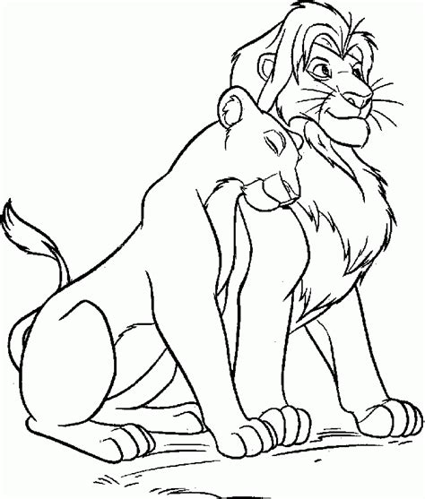 Disney Simba The Lion King Of The Forres Coloring Pages - Lion - Coloring Home