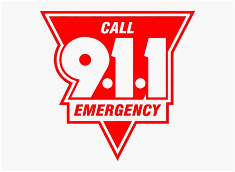 Text Call 911 Emergency Logo Free Transparent Clipart Clipartkey