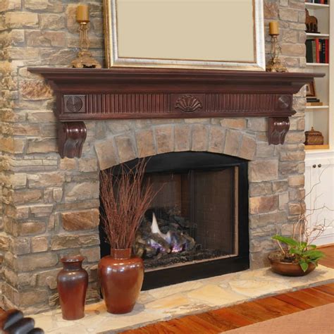 Pearl Mantels Devonshire Traditional Fireplace Mantel Shelf