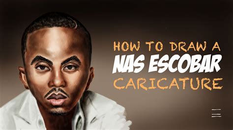 How To Draw A Nas Caricature Youtube