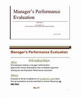 Construction Project Manager Performance Evaluation Pictures