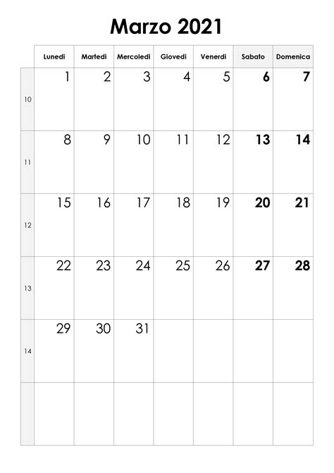 Calendario Marzo 2021 Calendariosu