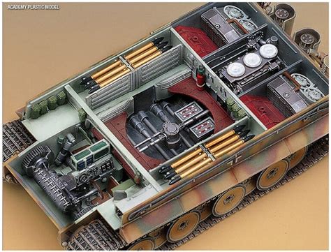 Academy 135 German Pz Kpfw Vi Tiger I Early Version With Interior