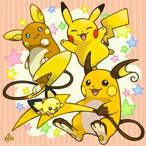 Raichu Alolan Raichu Pikachu And Pichu In 2020 Pokemon Alola Pokemon
