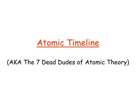 Ppt Atomic Timeline Powerpoint Presentation Free Download Id4726565