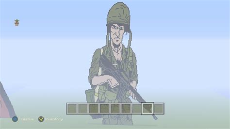 Minecraft Pixel Art Vietnam War Us Soldier Part 4 Youtube