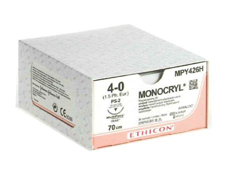 Monocryl 4 0 Absorbable Suture W3649 Ks Prime Needle We Ship