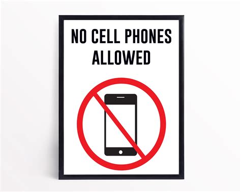 No cell phone sign